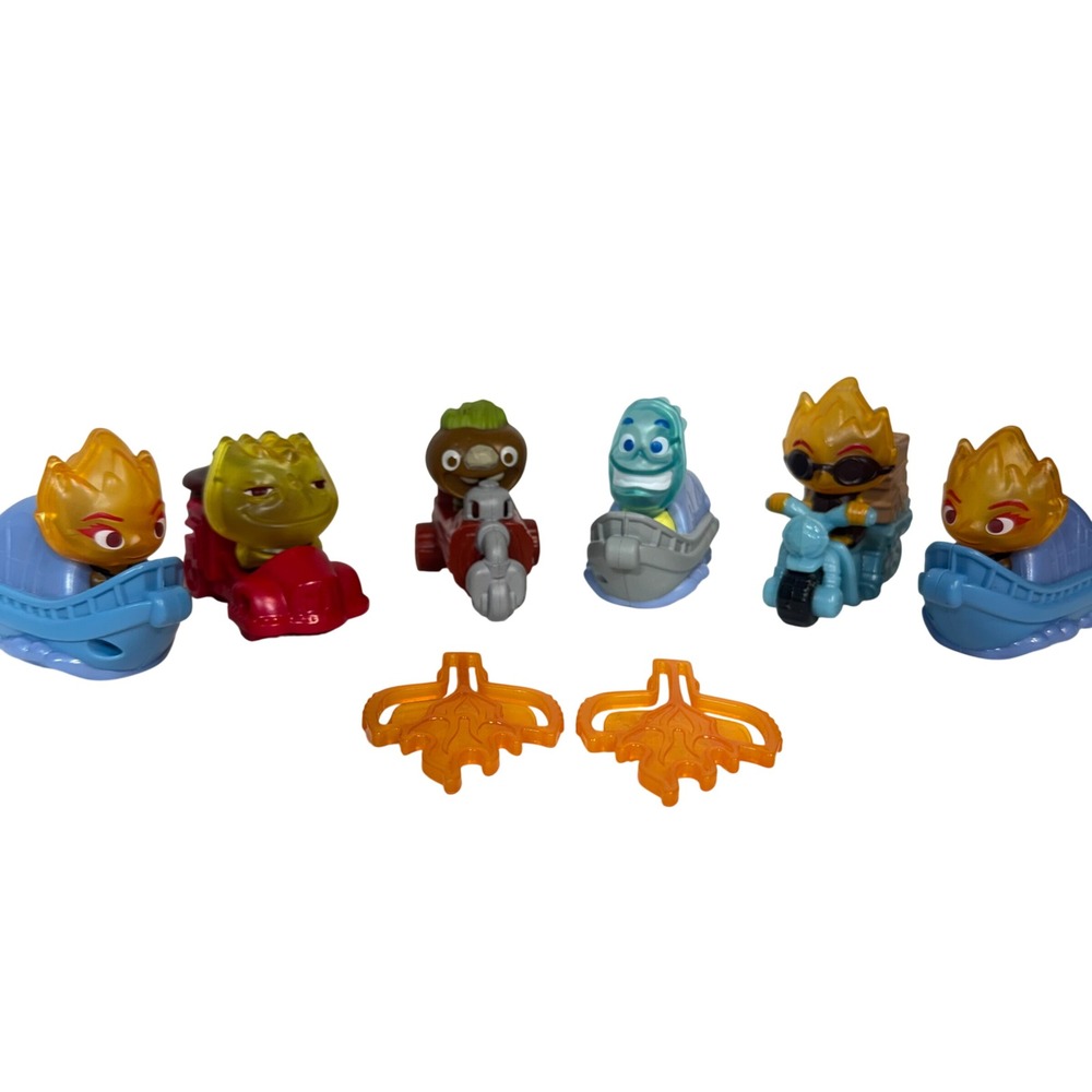 McDonald's Elemental Toy Set Disney Pixar 2023 Happy Meal Figures‎